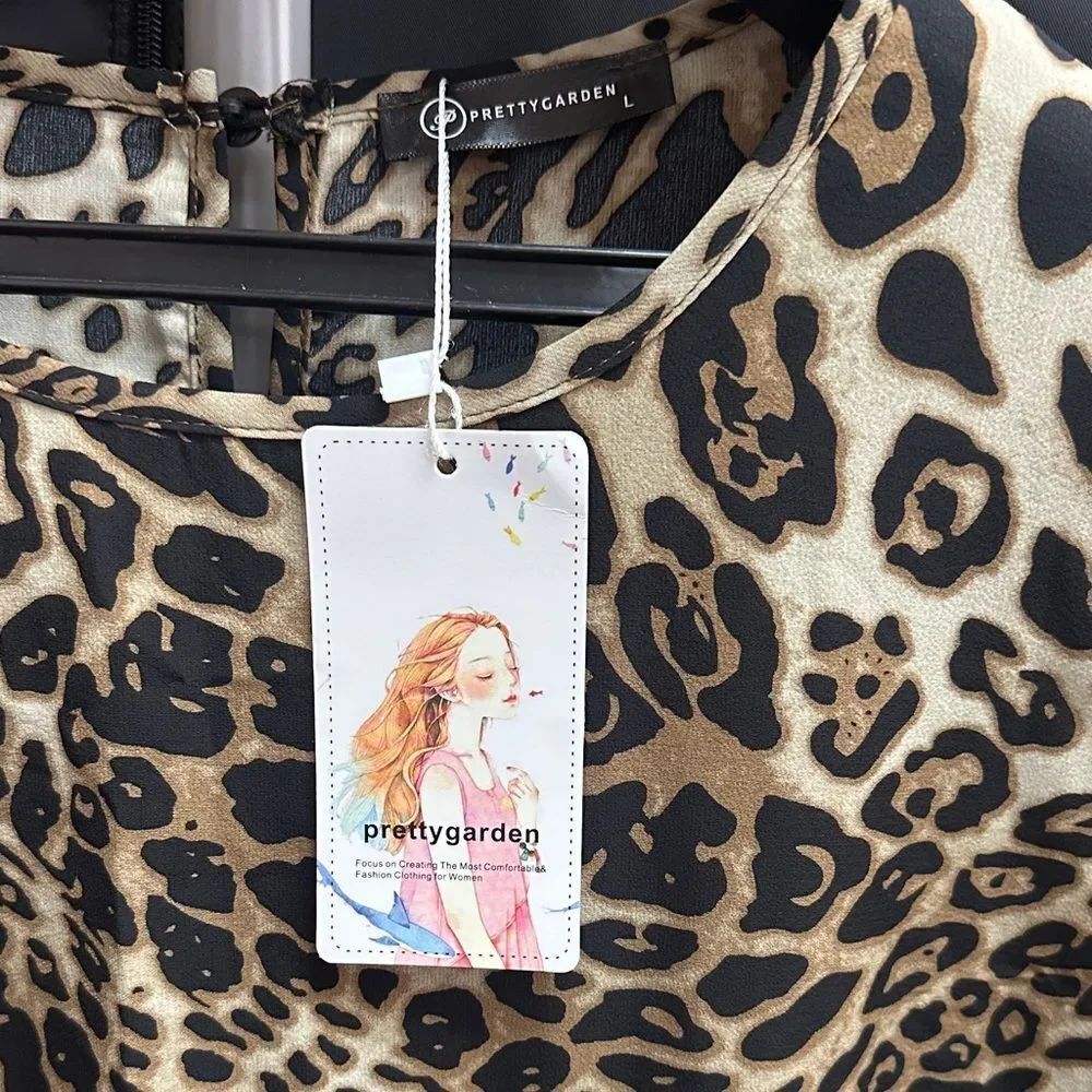 Chic Leopard Print Maxi Dress - Picture 2 of 4